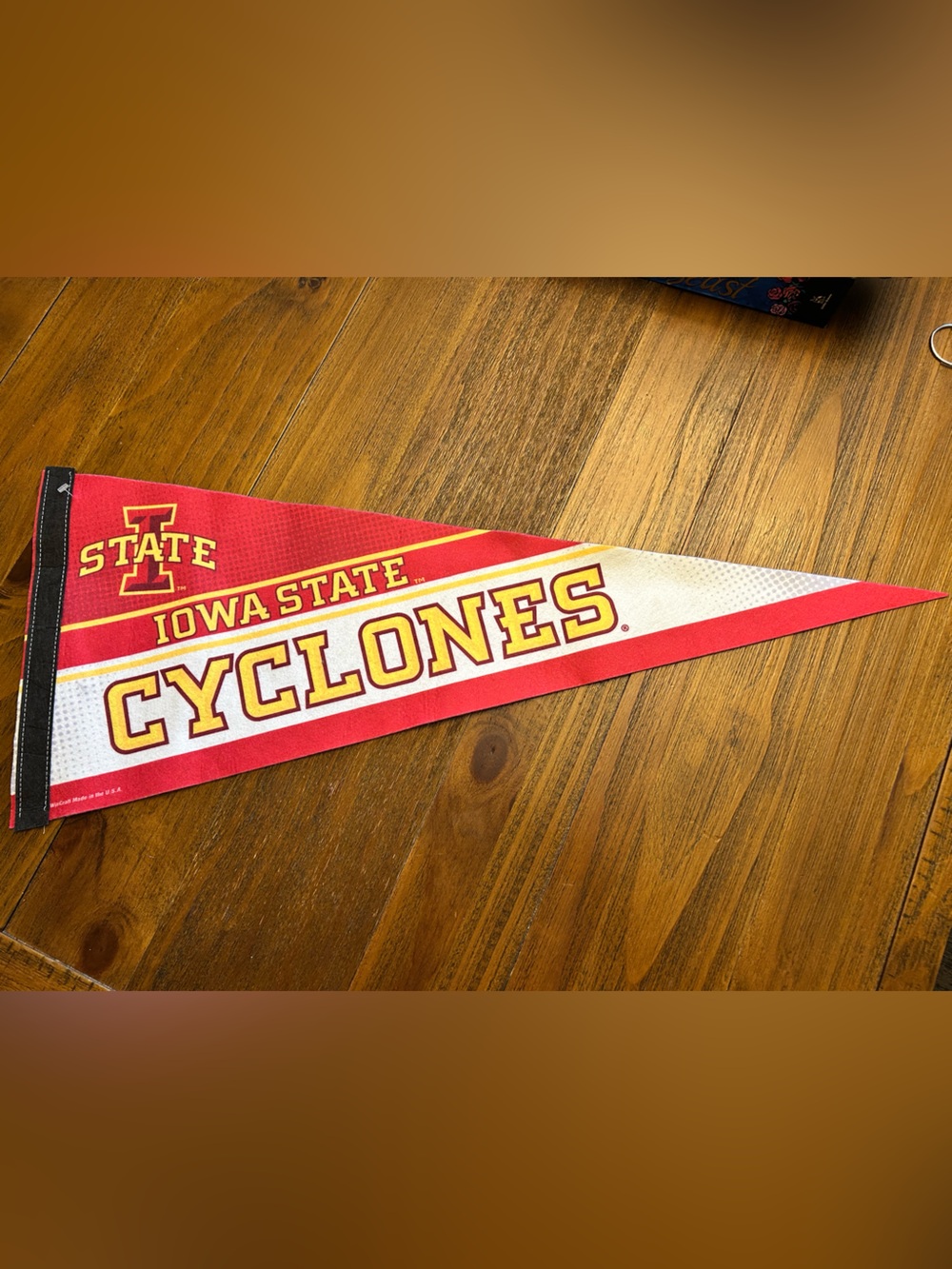 Iowa State Cyclones Red & Gold Pennant